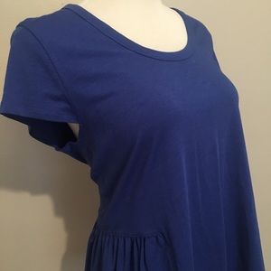Ivanka Trump peplum top L Large royal blue NWT